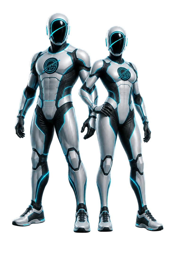 OrbMan and OrbWoman — OrbFit mascots